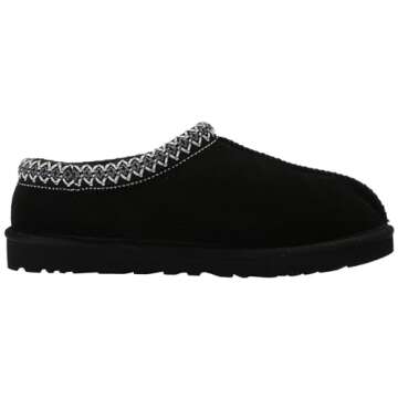 UGG Men's Tasman Slipper, Black, 10
