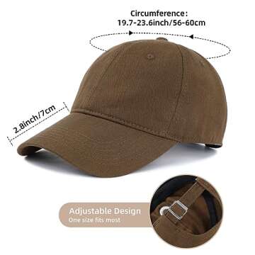 Zando Womens Baseball Caps for Women Men Vintage Cap for Women Black Hat for Women Distressed Adjustable Cap Unisex Cotton Dad Hats for Men Golf Tennis Sun Hat for Men Black Baseball Cap