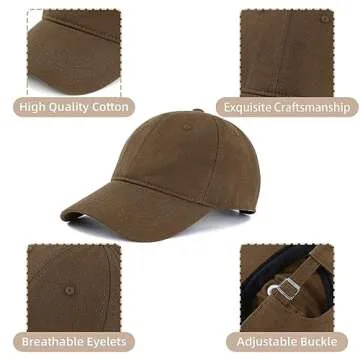 Zando Womens Baseball Caps for Women Men Vintage Cap for Women Black Hat for Women Distressed Adjustable Cap Unisex Cotton Dad Hats for Men Golf Tennis Sun Hat for Men Black Baseball Cap