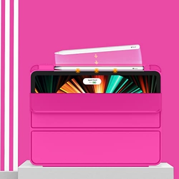 ZryXal iPad Pro 12.9 Case with Pencil Holder & Auto Wake