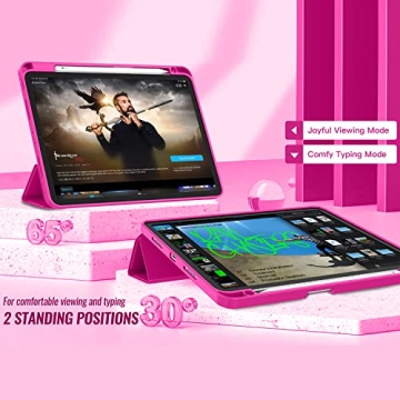 ZryXal iPad Pro 12.9 Case with Pencil Holder & Auto Wake