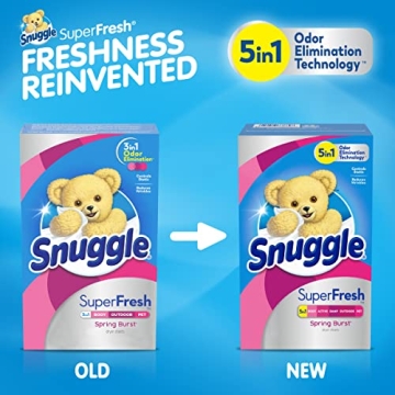 Snuggle Plus SuperFresh Dryer Sheets – Odor Control & Softness