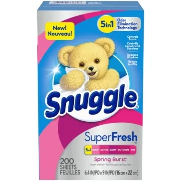 Snuggle Plus SuperFresh Dryer Sheets – Odor Control & Softness
