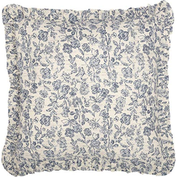 Piper Classics Floral Ruffled Euro Sham for Cozy Bedrooms