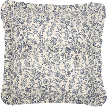 Piper Classics Floral Ruffled Euro Sham for Cozy Bedrooms