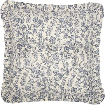 Piper Classics Floral Ruffled Euro Sham for Cozy Bedrooms