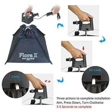 LINCO LED Continuous Photography Video Studio - Easy Setup