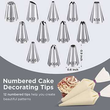 Puroma 70-in-1 Cake Decorating Kit with Turntable