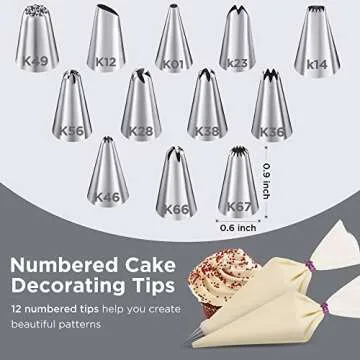 Puroma 70-in-1 Cake Decorating Kit with Turntable