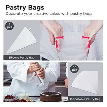 Puroma 70-in-1 Cake Decorating Kit with Turntable