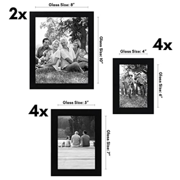10-Piece Gallery Wall Frame Set with Glass