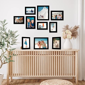 10-Piece Gallery Wall Frame Set with Glass
