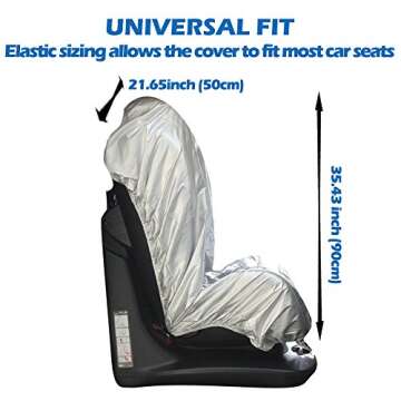 Big Ant Car Sun Shade Covers, Infant Car Seat UV Protection Cover Protector, Bonus Car Window Sun Sh...