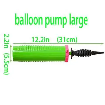 ouyili Balloon Pump Handheld Two-Way Dual Action - Hand Blower Air Pumper for Balloons - Ballon Inflator Pumping - Manual Baloon Inflators Machine (Green 1 Piece)