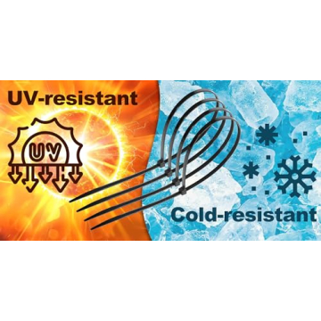 Nirah Zip Ties 1000 Pack - Industrial Quality & UV Protected