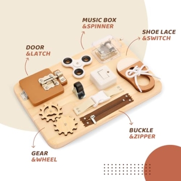 Potatomato Busy Board for Montessori Learning Fun
