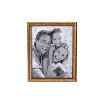 Malden International Designs Classic Wood Picture Frame, 8x10, Gold