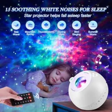 4-in-1 Star Projector with Bluetooth & White Noise
