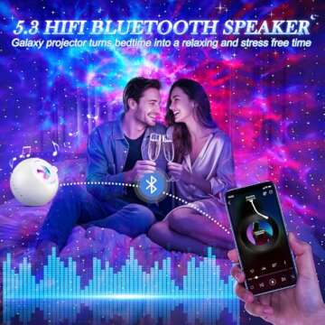 4-in-1 Star Projector with Bluetooth & White Noise