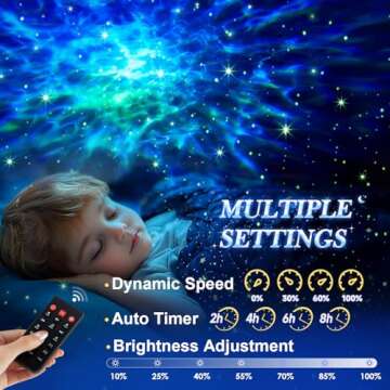 4-in-1 Star Projector with Bluetooth & White Noise