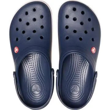 Crocs unisex adult Men's and Women's Crocband Clog, Navy, 12 Women 10 Men US