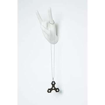 Interior Illusions Plus ii0079 Interior Illusions Rock on Hand Wall Hook-White