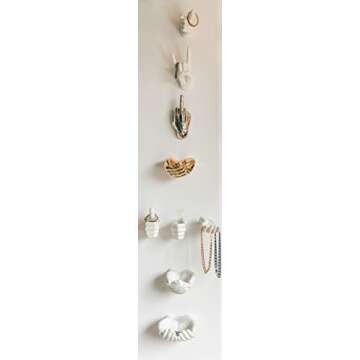 Interior Illusions Plus ii0079 Interior Illusions Rock on Hand Wall Hook-White