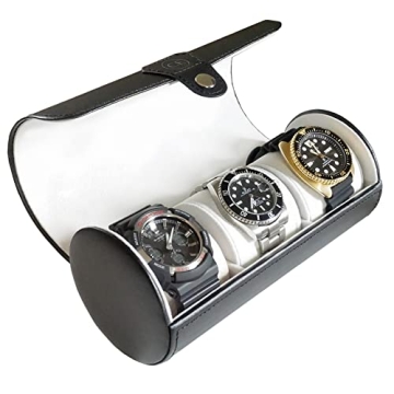 Case Elegance Travel Watch Case Roll Organizer for Men | Vegan Faux Leather Watch Display Case | Wat...