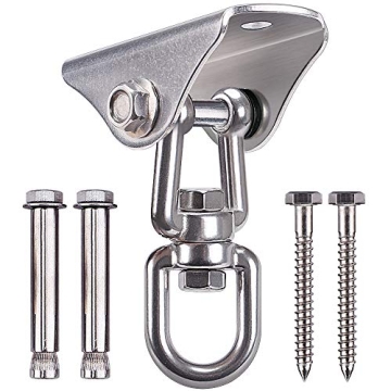 SELEWARE Stainless Steel Swing Hanger - Heavy Duty Ceiling Mount with 1000 LB Capacity