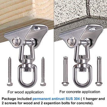 SELEWARE Heavy-Duty Swing Hanger for Indoor and Outdoor Use
