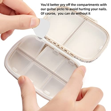 EveryBling Portable Medicine Organizer with 8 Compartments