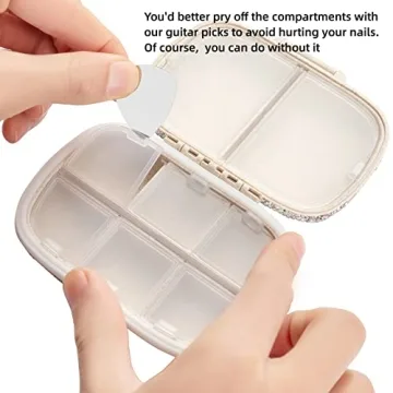 EveryBling Portable Medicine Organizer with 8 Compartments