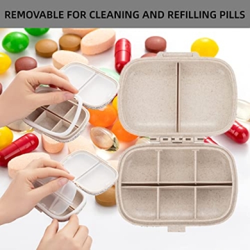 EveryBling Portable Medicine Organizer with 8 Compartments