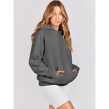 Cozy ANRABESS Oversized Hoodie for Women - Soft Fleece,