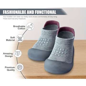 Dookeh Baby Shoes: Comfortable Non-Slip Toddler Sneakers for First Steps