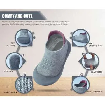 Dookeh Toddler First Walking Shoes Non Slip Comfortable Design