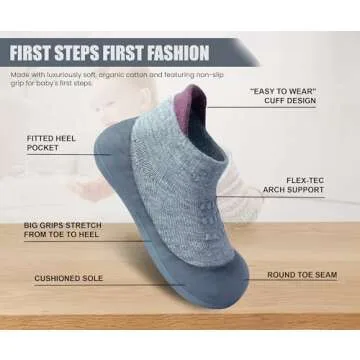 Dookeh Toddler First Walking Shoes Non Slip Comfortable Design