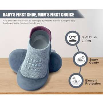 Dookeh Toddler First Walking Shoes Non Slip Comfortable Design