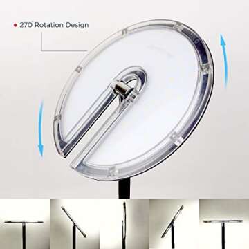 O'Bright LED Cylinder Floor Lamp - Modern Dimming Design