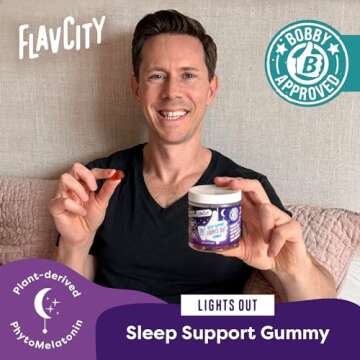 FlavCity Melatonin Sleep Gummies for Adults - Natural Sleep Support Supplement