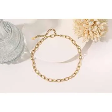 Stylish PALBOA Paperclip Chain Necklace for Women