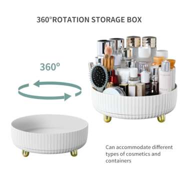 Funest Rotating Makeup Perfume Organizer with Large Capacity