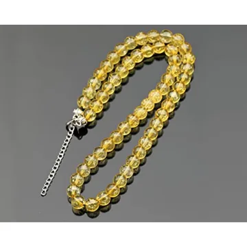 Natural Citrine Beaded Choker for Healing and Style