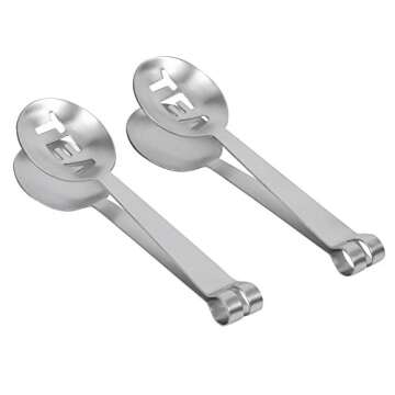 Plyisty Tea Bag Squeezer, Tea Bag Spoon, Rust Resistant Durable for Save Space Kitchen Tools Tea and Coffee Used as Clip