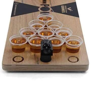 Grown Man Mini Beer Pong - Fun Drinking Game for All