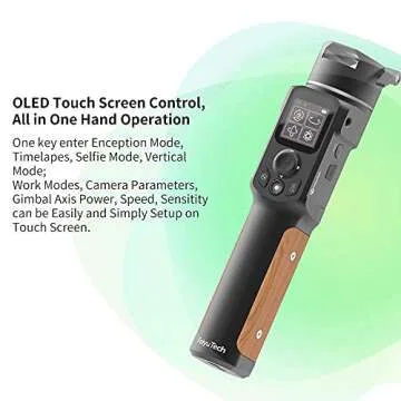 FeiyuTech SCORP-C + CarryingCase [Official] Camera Stabilizer 3-Axis Handheld Gimbal Stabilizer for DSLR Mirrorless Camera,Max5.5lb,Cable CTRL