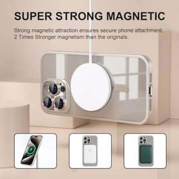 Misea Magnetic Case for iPhone 15 Pro Max - Stylish Protection