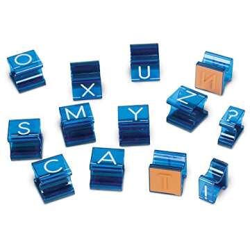 Learning Resources Uppercase Alphabet Stamps, Set of 26 Letters and Punctuation, Ages 4+, Letters St...