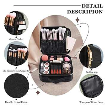 TOUCHFEEL Hanging Toiletry Bag for Women, Travel Makeup Bag Organizer, Extra Large Toiletries Bag, W...