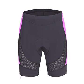 Beroy Women’s Bike Shorts with 3D Gel Padding, Cycling Shorts for Women in Dark Purple